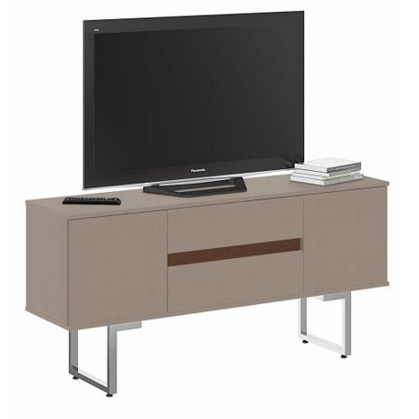 Rack Orion Classic 140 cm Suede e Ruggine - Plata moveis Menor preço em Rack Orion Classic 140 cm Suede e Ruggine - Plata moveis
