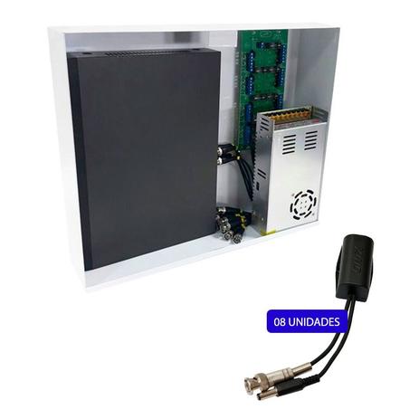 Rack Orion Power Balun HD 8000 8 Canais Vertical Onix Security Menor preço em Rack Orion Power Balun HD 8000 8 Canais Vertical Onix Security