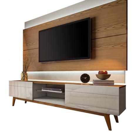 Rack + Painel Para Tv 220 Cm Para Sala De Estar + Led - Imcal Menor preço em Rack + Painel Para Tv 220 Cm Para Sala De Estar + Led - Imcal