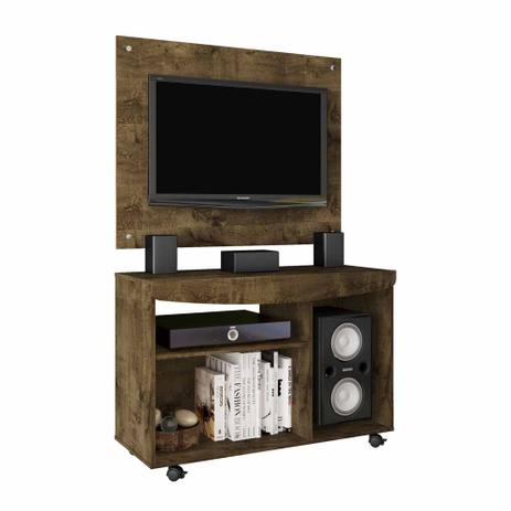 rack painel tv barato 90 cm para tv 39 pol com roda rústico - Bechara Menor preço em rack painel tv barato 90 cm para tv 39 pol com roda rústico - Bechara