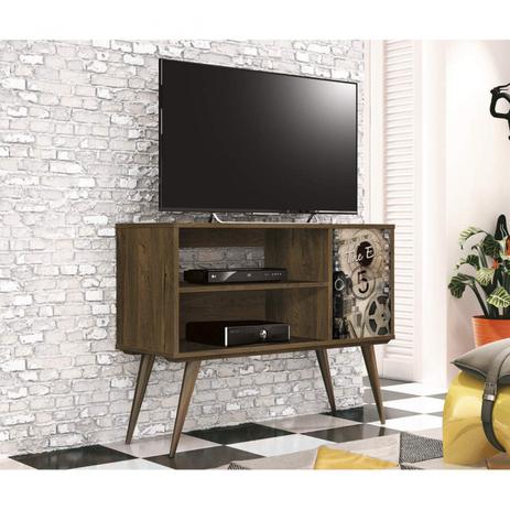 Rack para TV até 32 Polegadas 1 Porta Reale Retrô EDN Móveis Nogal Rústico/ Cinema é boa?