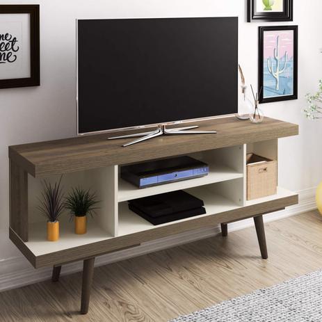 Rack para TV até 55 Polegadas 4 Nichos Artely Pinho/Off White é boa?