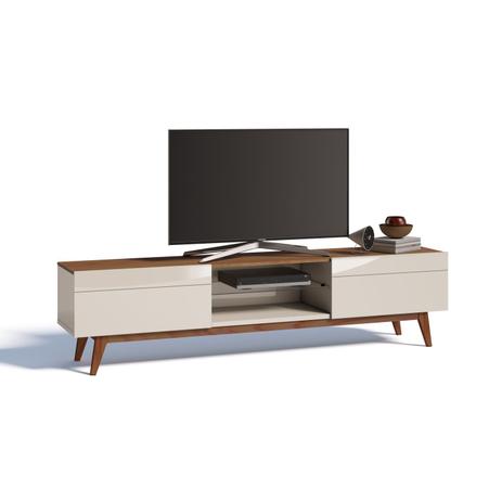 Rack para TV até 60 Polegadas 2 Gavetas Classic Imcal Off White/Freijó é boa?