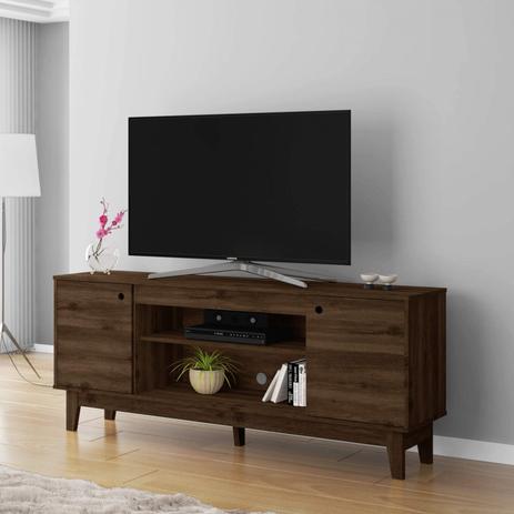 Rack para TV até 60 Polegadas 2 Portas 1.6 Retrô Malibu Móveis Germai Capuccino - Móveis  germai é boa?