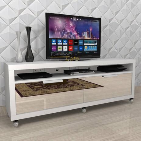 Rack para TV Com gaveta espelhada -  BTV04 BRANCO - CAMARIM MÓVEIS é boa?