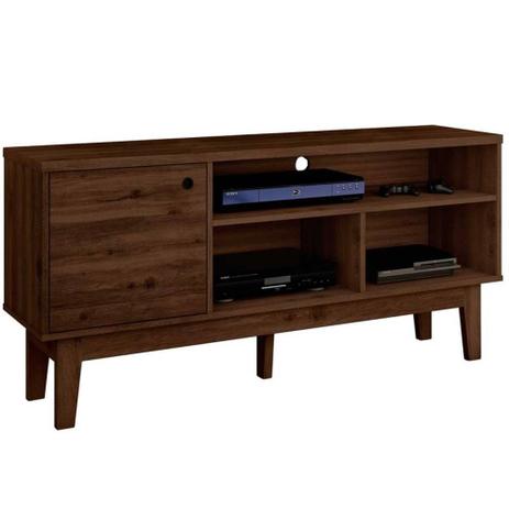 Rack Para TV Com porta e prateleira Malbec Cappuccino - Germai Menor preço em Rack Para TV Com porta e prateleira Malbec Cappuccino - Germai