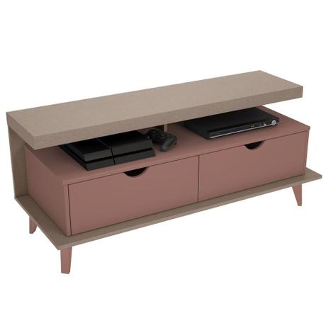Rack para TV Evoque 2 Nichos 2 Gavetas Falkk - Faser/Ágata Menor preço em Rack para TV Evoque 2 Nichos 2 Gavetas Falkk - Faser/Ágata
