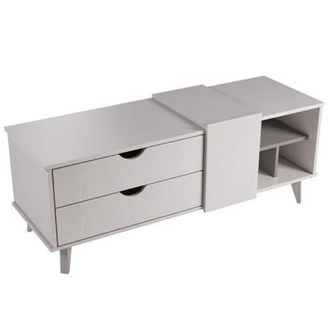 Rack para TV Ipanema 1,20m 1 Porta 2 Gavetas Falkk Cinza/Titanio Menor preço em Rack para TV Ipanema 1,20m 1 Porta 2 Gavetas Falkk Cinza/Titanio