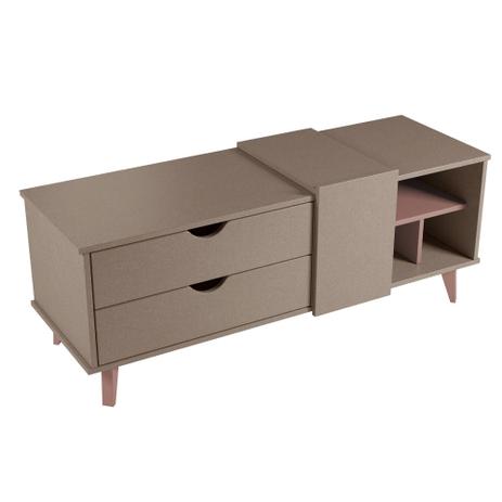 Rack para TV Ipanema 1,20m 1 Porta 2 Gavetas Falkk Faser/Ágata Menor preço em Rack para TV Ipanema 1,20m 1 Porta 2 Gavetas Falkk Faser/Ágata