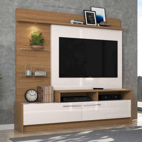 Rack para TV Ipanema Até 60” Natura Real/Off White - Colibri móveis Menor preço em Rack para TV Ipanema Até 60” Natura Real/Off White - Colibri móveis
