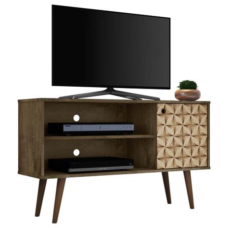 Rack para Tv Pequeno Para Sala Ou Quarto 108 Cm Marrom - Bechara Menor preço em Rack para Tv Pequeno Para Sala Ou Quarto 108 Cm Marrom - Bechara