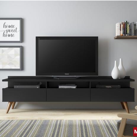 Rack para TV Retrô Pés Palito 1,60m 3 Gavetas Neon 6002 Madesa Menor preço em Rack para TV Retrô Pés Palito 1,60m 3 Gavetas Neon 6002 Madesa