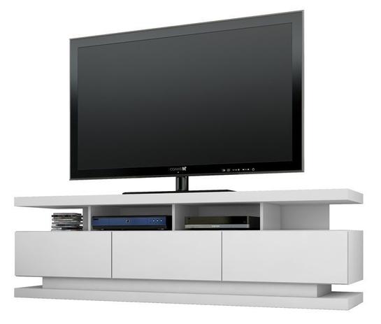 Rack para TV Vivare Branco - Germai Móveis Menor preço em Rack para TV Vivare Branco - Germai Móveis