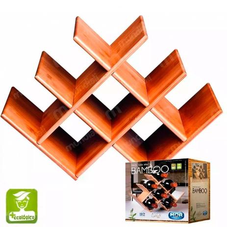 Rack para Vinho Mini-Adega em Bamboo MOR Menor preço em Rack para Vinho Mini-Adega em Bamboo MOR