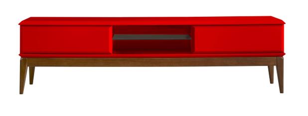 Rack Ravel 2 Gavetas Cor Cacau Com Vermelho - 28794 - Sun house é boa?