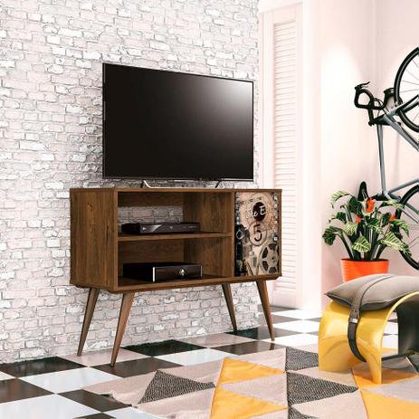 Rack Reale Nogal Rústico com Adesivo Cinema 90cm - Edn móveis é boa?