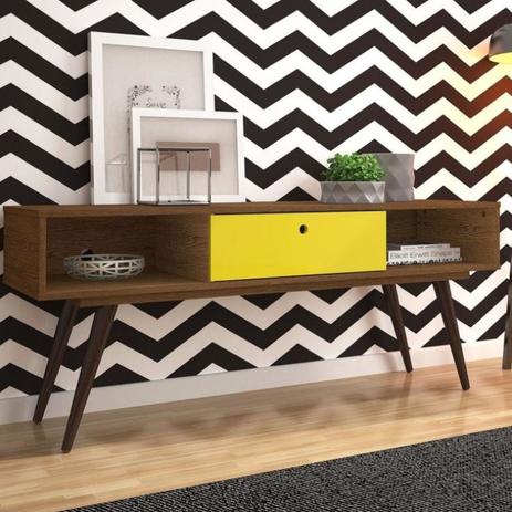 Rack Retrô 55 Olivar Rustik Carvalho/Amarelo Acetinado é boa?