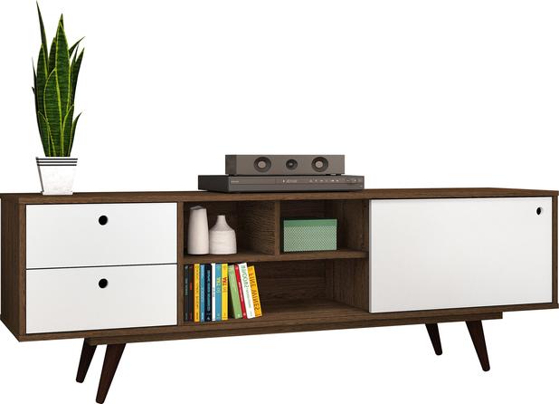 Rack Retrô 85 Rustik Carv Rlv.Branco Acetinado - 10829315362 - Olivar Menor preço em Rack Retrô 85 Rustik Carv Rlv.Branco Acetinado - 10829315362 - Olivar