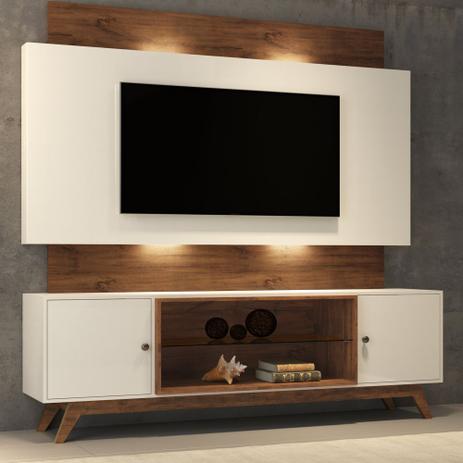 Rack Retrô com Painel 1,80m 2 Portas Iluminação LED TB142L Dalla Costa Menor preço em Rack Retrô com Painel 1,80m 2 Portas Iluminação LED TB142L Dalla Costa
