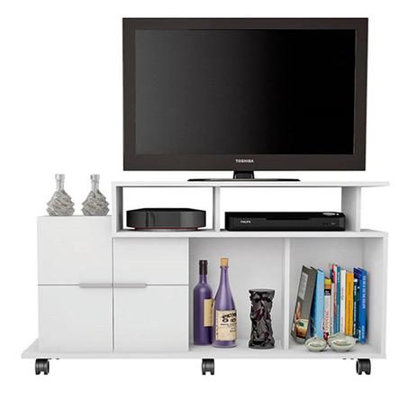 Rack Sena para TV C/ Rodízios Branco - Caemmun é boa?