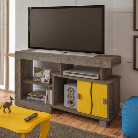 Rack Senna - Canela c/ Amarelo ou Canela - Artely Menor preço em Rack Senna - Canela c/ Amarelo ou Canela - Artely