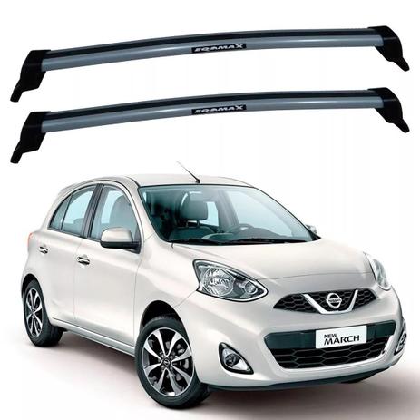 Rack Teto Nissan March New March 2011 Até 2019 Eqmax Prata Menor preço em Rack Teto Nissan March New March 2011 Até 2019 Eqmax Prata