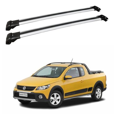 Rack Travessa Prata de Caçamba Saveiro Cross 2015 e 2016 - Projecar Menor preço em Rack Travessa Prata de Caçamba Saveiro Cross 2015 e 2016 - Projecar