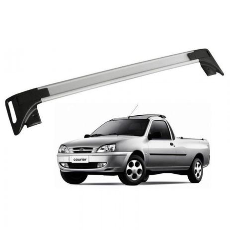 Rack Travessa Teto Traseiro em Aluminio Prata para Courier - Cristal car Menor preço em Rack Travessa Teto Traseiro em Aluminio Prata para Courier - Cristal car