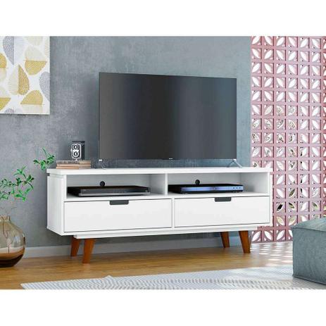 Rack Vintage Lévis Branco 136 cm - Olivar móveis Menor preço em Rack Vintage Lévis Branco 136 cm - Olivar móveis