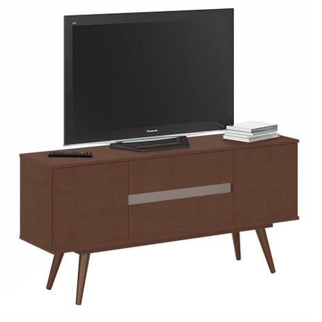 Rack Zetta Classic 140 cm Ruggine e Suede - Plata moveis Menor preço em Rack Zetta Classic 140 cm Ruggine e Suede - Plata moveis