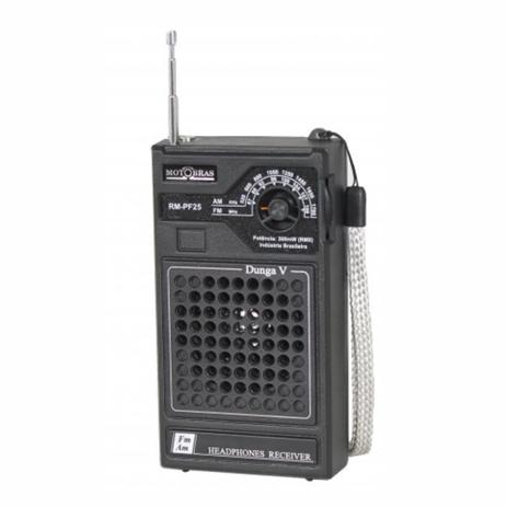 Rádio AM e FM Dunga V Motobras rm-pf25 Menor preço em Rádio AM e FM Dunga V Motobras rm-pf25