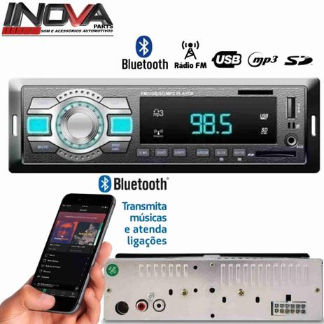 Menor preço em Radio Automotivo Mp3 Com Bluetooth Fm Usb Sd Aux - Rayx