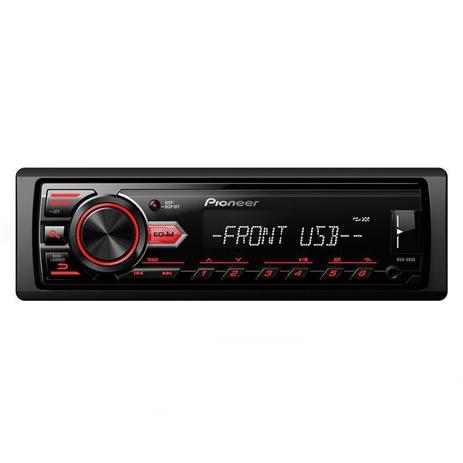 Rádio Automotivo Player Pioneer MVH-088UB Mp3 Usb Auxiliar Frontal 23Wx4 Menor preço em Rádio Automotivo Player Pioneer MVH-088UB Mp3 Usb Auxiliar Frontal 23Wx4