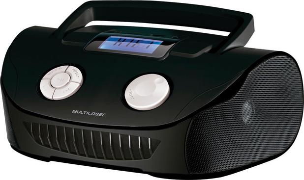 Rádio boombox 15w rms fm/usb/sd entrada p2  preta sp182 - Multilaser é boa?
