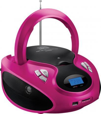Radio Boombox 20W RMS Cd Usb Sd FM Aux Rosa SP179 Multilaser é ruim? Radio Boombox 20W RMS Cd Usb Sd FM Aux Rosa SP179 Multilaser é boa?
