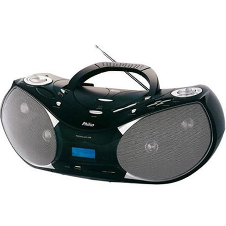 Rádio Boombox Philco PH229N AM/FM MP3 USB Auxiliar CD Display Digital 8W RMS Entrada para Cartão Memória Bivolt Menor preço em Rádio Boombox Philco PH229N AM/FM MP3 USB Auxiliar CD Display Digital 8W RMS Entrada para Cartão Memória Bivolt