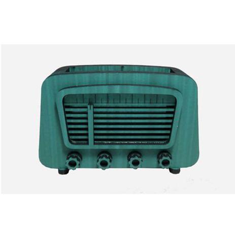 Radio Decorativo Azul c/ Amplificador de som celular - Maisaz Menor preço em Radio Decorativo Azul c/ Amplificador de som celular - Maisaz