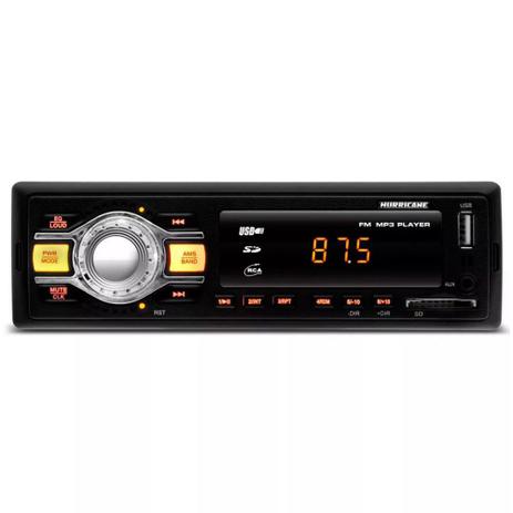 Rádio MP3 Player Automotivo Hurricane HR-412 1 Din com USB SD AUX RCA FM Menor preço em Rádio MP3 Player Automotivo Hurricane HR-412 1 Din com USB SD AUX RCA FM