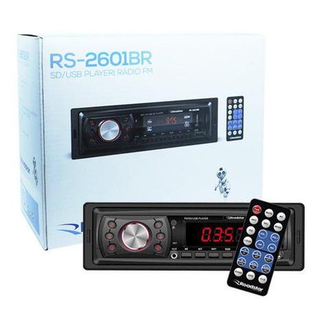 Rádio Mp3 Player Automotivo Toca Som Roadstar RS-2601BR Fm Usb Sd Aux Controle Menor preço em Rádio Mp3 Player Automotivo Toca Som Roadstar RS-2601BR Fm Usb Sd Aux Controle