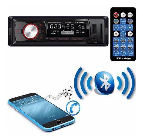 Rádio MP3 Player Roadstar Rs2709 Am/Fm Bluetooth com Controle (Entrada Usb/Cartão) Menor preço em Rádio MP3 Player Roadstar Rs2709 Am/Fm Bluetooth com Controle (Entrada Usb/Cartão)
