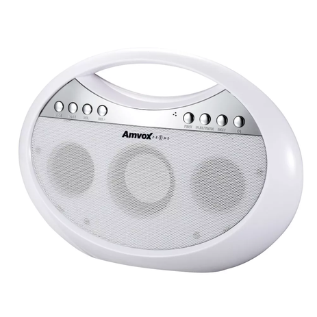 Rádio Portátil Boombox Amvox AMC 1400 Branco Bivolt MP3 Rádio FM USB Auxiliar 10W Menor preço em Rádio Portátil Boombox Amvox AMC 1400 Branco Bivolt MP3 Rádio FM USB Auxiliar 10W