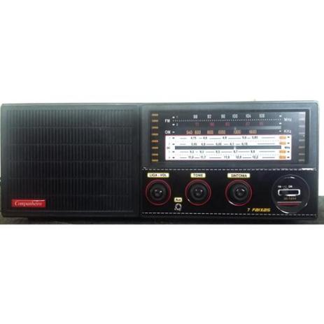 Rádio Portátil Cabeceira 7 faixas c/Aux Companheiro crc71 Menor preço em Rádio Portátil Cabeceira 7 faixas c/Aux Companheiro crc71