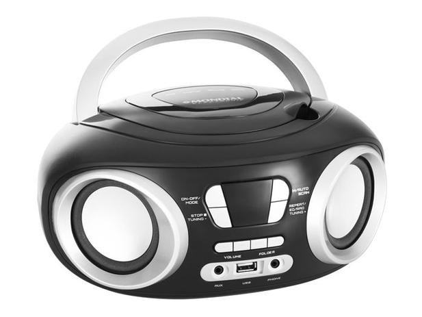 Rádio Portátil com Cd Mondial, 6w de Pontência, Radio Fm, Bivolt automático, USB e Display Digital Menor preço em Rádio Portátil com Cd Mondial, 6w de Pontência, Radio Fm, Bivolt automático, USB e Display Digital