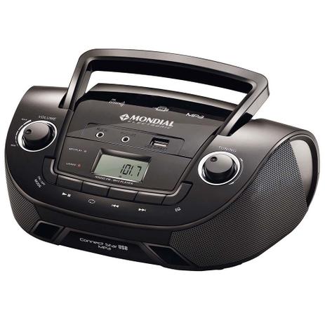 Radio Portatil Fm Mondial Eletronic Nbx-06 Mp3 Player Entrada Usb Preto Bivolt Menor preço em Radio Portatil Fm Mondial Eletronic Nbx-06 Mp3 Player Entrada Usb Preto Bivolt