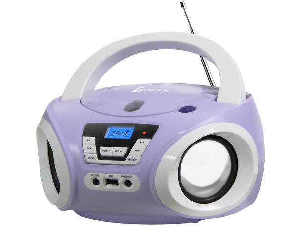 Rádio Portátil Lenoxx 6W CD Player - Display Digital BD 121 BL Boombox Entrada USB Menor preço em Rádio Portátil Lenoxx 6W CD Player - Display Digital BD 121 BL Boombox Entrada USB