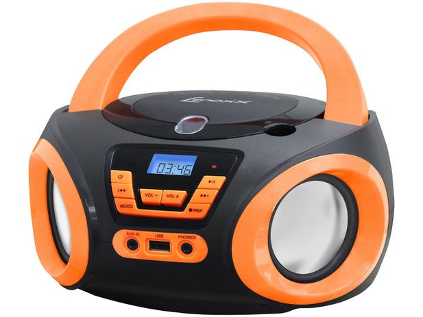 Rádio Portátil Lenoxx 6W CD Player - Display Digital BD 121 PL Boombox Entrada USB Menor preço em Rádio Portátil Lenoxx 6W CD Player - Display Digital BD 121 PL Boombox Entrada USB