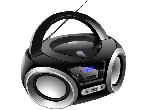 Rádio Portátil Lenoxx FM CD Player MP3 - Display Digital Bluetooth BD 1370 Boombox Menor preço em Rádio Portátil Lenoxx FM CD Player MP3 - Display Digital Bluetooth BD 1370 Boombox