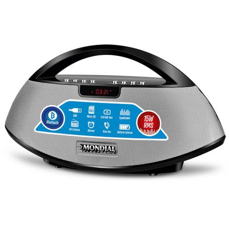Rádio Portátil SK-01 15W RMS Bluetooth/USB/FM - MONDIAL é boa?