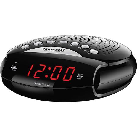 Rádio Relógio com AM/FM. Alarme e Função Soneca Mondial Sleep Star III RR-03 é boa?