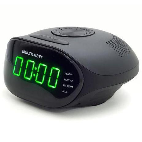 Rádio Relógio com FM, Alarme, Função Soneca e Entrada Auxiliar Multilaser SP202 Menor preço em Rádio Relógio com FM, Alarme, Função Soneca e Entrada Auxiliar Multilaser SP202